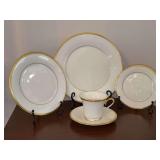 Beautiful LENOX Eternal 5-Piece Place Setting - includes dinner plate, salad plate, dessert plate, cup/saucer