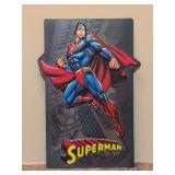 Metal Embossed Superman Sign by Open Road - 9 x 13 - in great condition