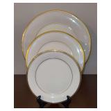 Beautiful LENOX Eternal 3-Piece Place Setting - includes dinner plate, salad plate, dessert plate