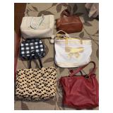 Box of ladies handbags