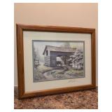 Vinrage Signed, Matted and Framed Lee Roberson Print “Sweet Season” - 15-3/4 x 12-3/4