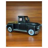 Metal Vintage-look Farmhouse Truck with wood-look side rails - 12” long x 6-1/4” tall