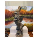 BBP Beaumont Brothers large 17 inch salt-glazed rabbit with basket