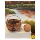 ￼2  Vintage baskets. 6 1/2” and 3”