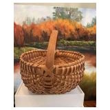 Antique buttocks bottom basket, 11 inches