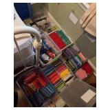 Large assortment of quilting materials