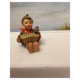 Goebel  W Germany  Vintage Hummel Let’s sing porcelain figurine number 110. 3 “