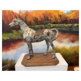 Vintage cast iron horse 12“ x 10 1/2“