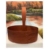 Handcrafted handled basket by Humphrey Hills Farms 9 3/4”