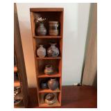 5” x 2 3/4” x 20” miniature display shelf. Contents not included.