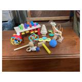 Assortment of baby toys