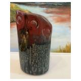 6 1/2 inch pottery vase marked BB