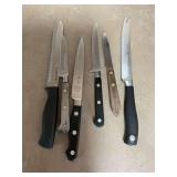 Assortment of nice knives, quantity six