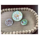Vintage confetti abstract enamel on copper brooch pins, mid-century modern. Qty of 3