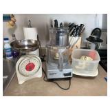 Cuisinart pro classic food processor, and a kitchen scale