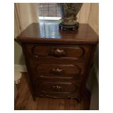 Black Walnut Davis, Lillian Russell bedside table. 22 1/2“ x 16“ x 29 1/2“