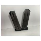 Two BERETTA 9 Para Magazines