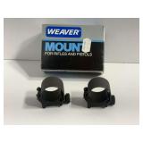 WEAVER 1" Med Det Top Mount Rings Matte Finish / 49041