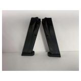 Two BERETTA 9 Para Magazines