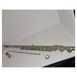 Artley flute made in Elkhart, IN. Includes hard case and cleaning rod. c 1960