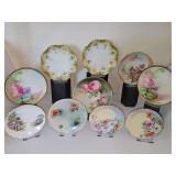 Grouping of vintage/antique saucers and bread plates. Sizes range from 5 to 6-in diameter.