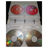 Album of various genres CDs. Will show several. Album contains approximately 45 CDs.