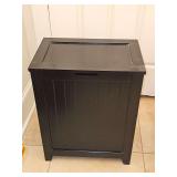 Wood clothes hamper. 18.25 x 12 x 23.5 in tall.