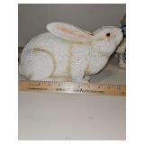 Polystyrene bunny rabbit.