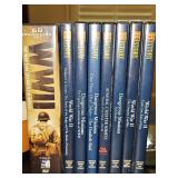 WWII documentary DVDs. Three on far right have not been opened.