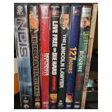 Grouping of dvds. First three are unopened. The Bridge on the River Kwai, Desperate Housewives season 6, NCIS season 2 complete set. Also included is live Free or die hard unrated version, the Lincoln
