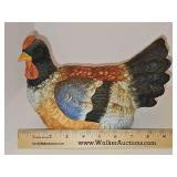 Bisque porcelain hen.