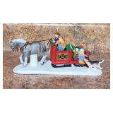 Dept 56 the Heritage Village Collection, OVER THE RIVER AND THROUGH THE WOODS.
