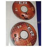 Album of ER episodes. Appears to be third season, 6th season, 8th season, 9th season, 10th season. Multiple discs for each season.