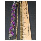 Three nice costume bracelets.