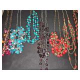 7 Beaded necklaces.