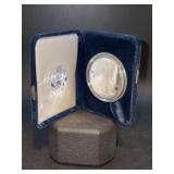 2003-W Uncirculated US Mint American Eagle 1oz. Silver Proof Coin with COA - in original velvet display case and original box