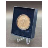 2014-W Uncirculated US Mint American Eagle 1oz. Silver Proof Coin with COA - in original velvet display and original box