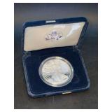 2007-W Uncirculated US Mint American Eagle 1oz. Silver Proof Coin with COA - in original velvet display case and original box