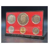 1973-S United States Proof Set - in original box - label on front of box