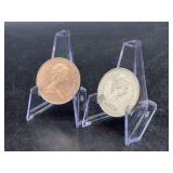 Grouping of (2) 1985 Canadian Voyageur Dollars