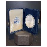 2001-W Uncirculated US Mint American Eagle 1oz. Silver Proof Coin with COA - in original velvet display case and original box