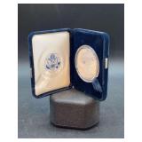 2002-W Uncirculated US Mint American Eagle 1oz. Silver Proof Coin with COA - in original velvet display case and original box