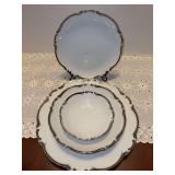 4-piece place setting Harmony House "STARLIGHT" Fine China - includes dinner place, salad plate, soup bowl, fruit bowl