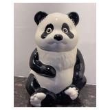 Vintage Metlox Panda Bear Ceramic Cookie Jar - 11” tall
