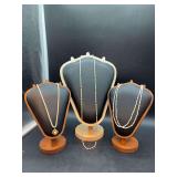 (3) really nice strands of freshwater-like pearl necklaces