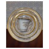 5-piece place setting LENOX Castle Garden Fine China - includes dinner plate, salad plate, dessert plate, cup/saucer