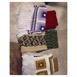 Great selection of handcrafted crocheted lap blankets and throws