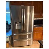 LG (LMXS28626S) 28 Cu. Ft. French Door Stainless Steel Refrigerator - Ice & Water, Double Freezer - 35-3/4 x 34 x 70 tall