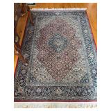 NATCO Belgium Area Rug in reds/blues - 63-1/4 x 92