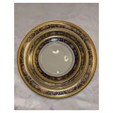 3-piece place setting of LENOX Royal Peony fine china - includes dinner plate, salad plate, dessert/bread plate
